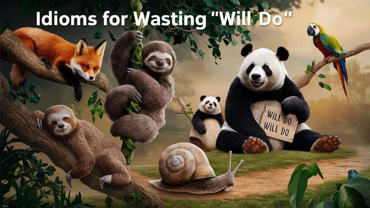 idioms for wasting