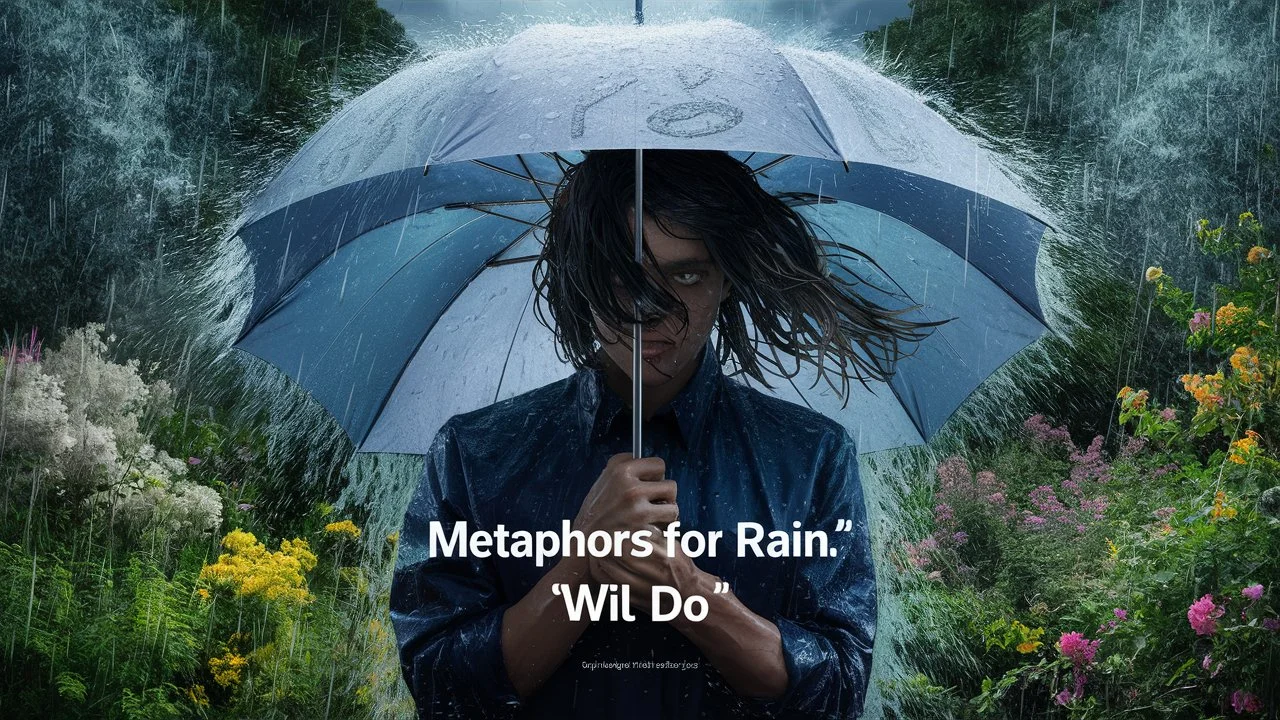 metaphors for rain