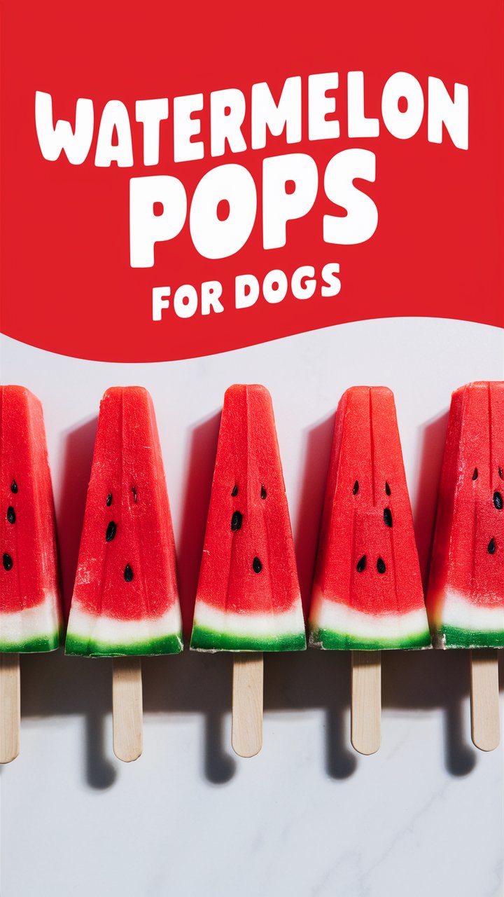 Watermelon Popsicles for Dogs