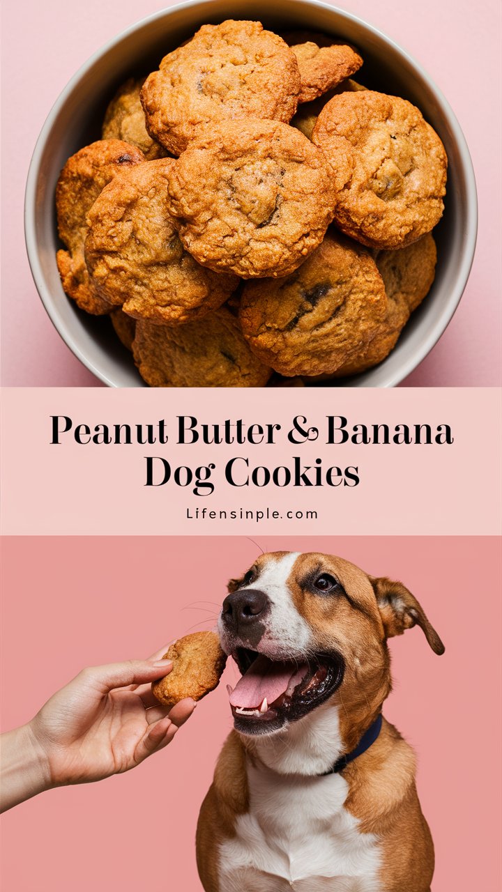 Peanut Butter & Banana Dog Cookies