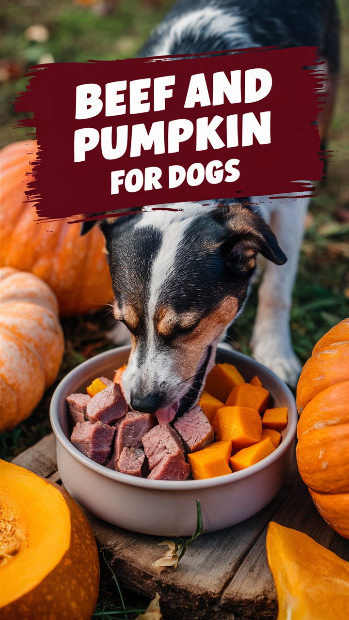 Sliced Beef Cuts & Pumpkin Munch: A Nutritious Homemade Delight for Cats & Dogs