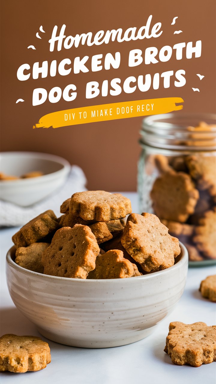 4-Ingredient Chicken Broth Dog Biscuits