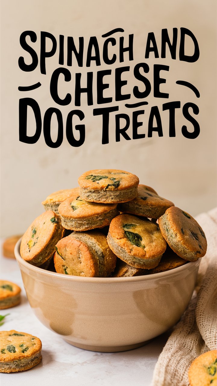 5-Ingredient Spinach & Cheese Dog Biscuits: Healthy, Homemade