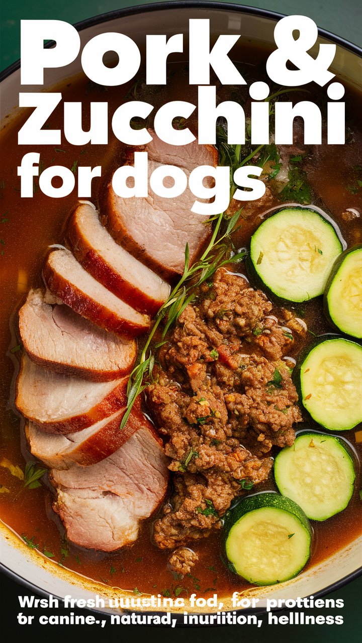 Pork and Zucchini Mix for Dogs – A Simple