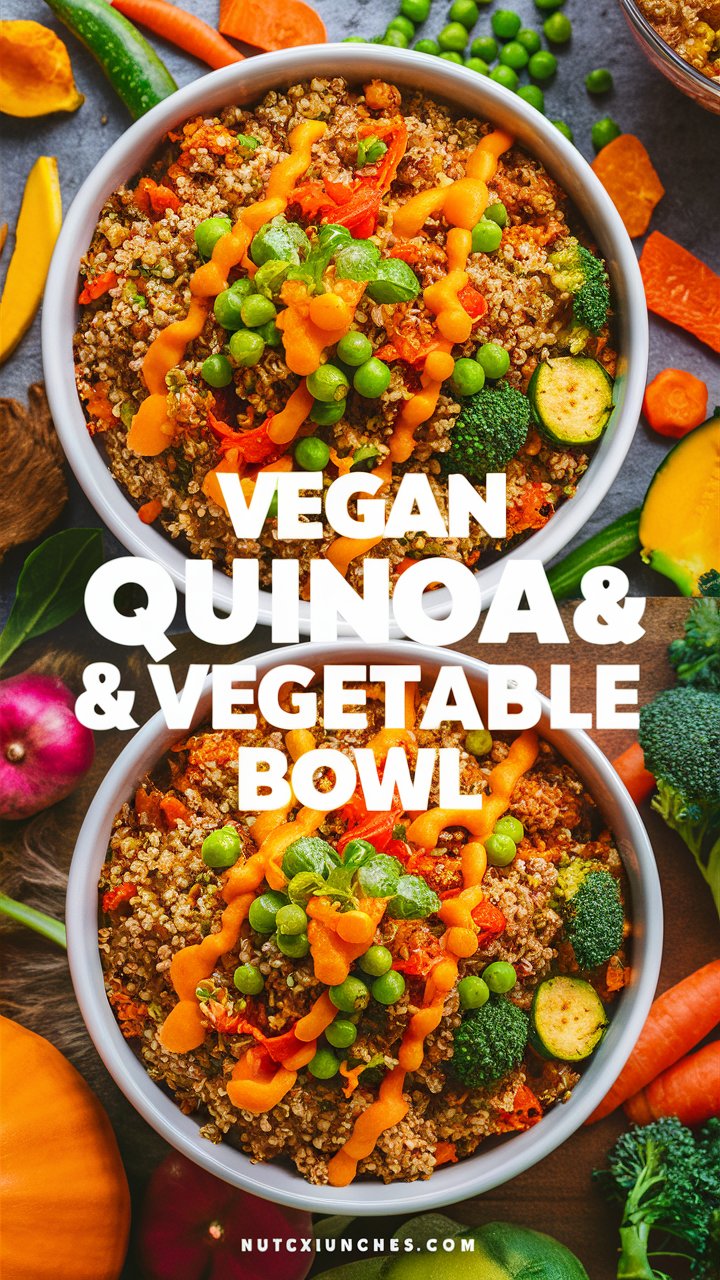 Vegan Quinoa & Vegetable Bowl – A Colorful