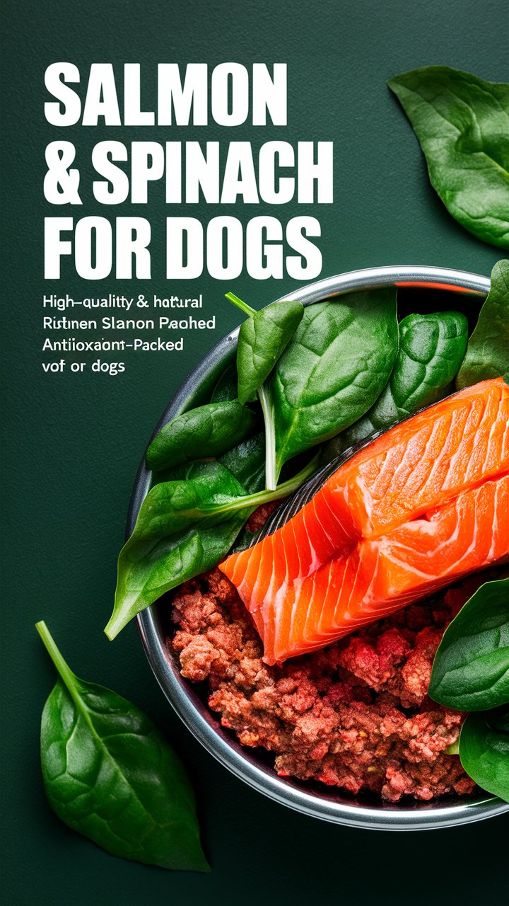 Salmon and Spinach Feast for Dogs – A Superfood Meal for a Healthy, Happy Pup