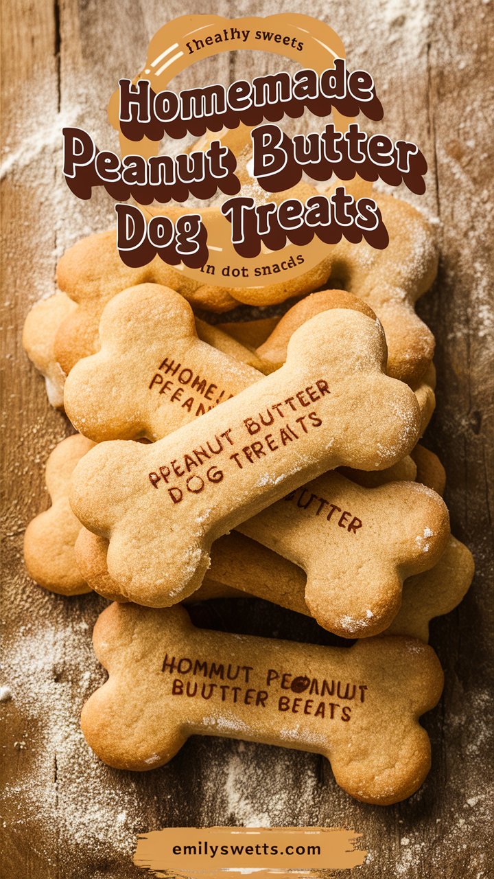 🐾 Homemade Peanut Butter, Oat, and Cinnamon Dog Cookies