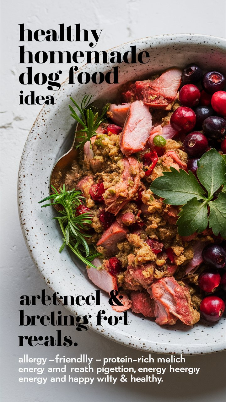 Duck and Cranberry Dog Bowl Recipe