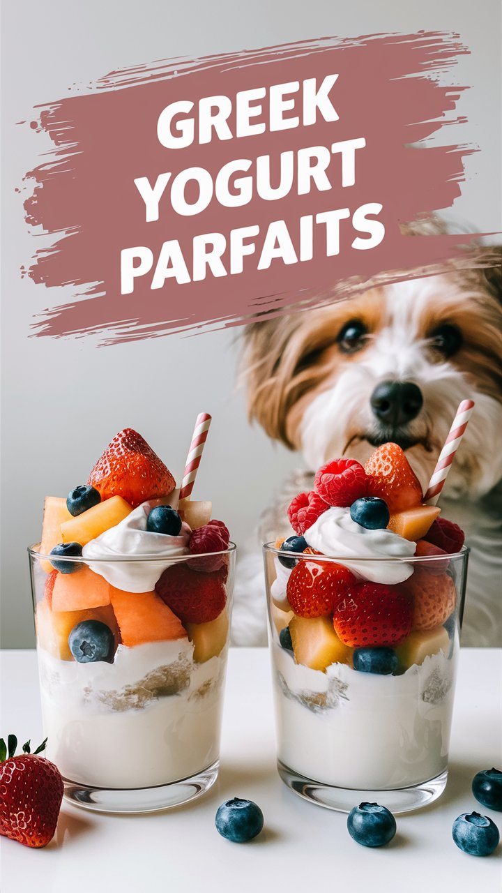 Greek Yogurt Parfaits for Dogs