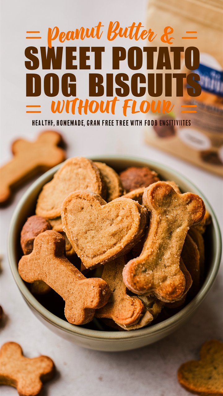 5-Ingredient Sweet Potato & Flaxseed Dog Biscuits