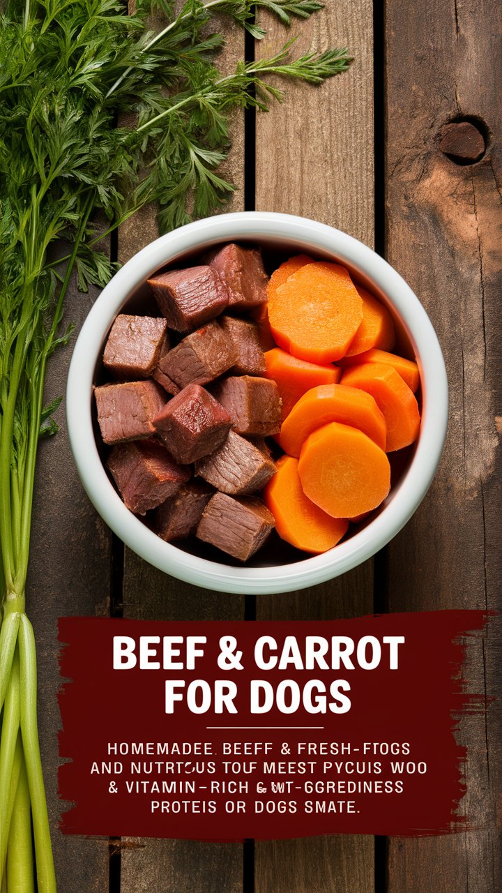 🐶 Beef and Carrot Bowl for Dogs – A Healthy