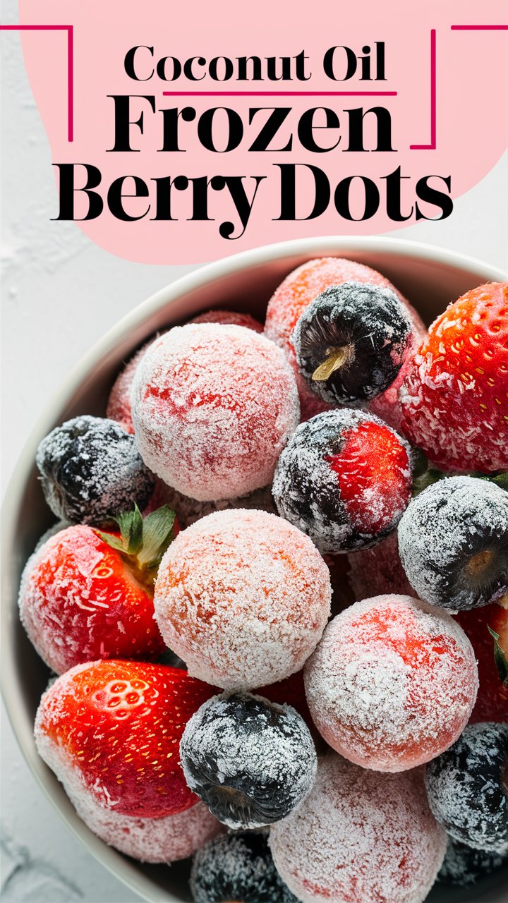 Vegan Frozen Berry & Coconut Oil Cubes for Dogs – A Refreshing, Antioxidant Treat