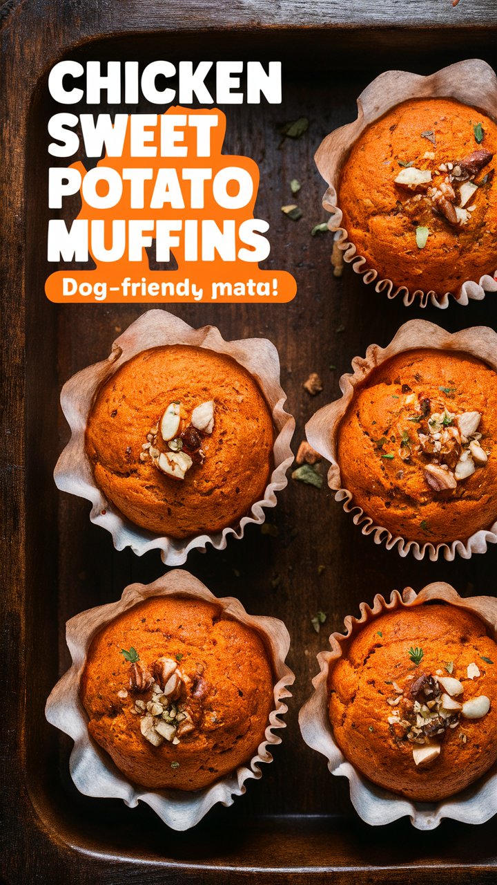 Chicken & Sweet Potato Muffins: A Nutritious Homemade Dog Treat Recipe