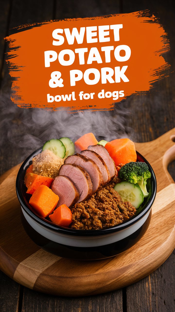 🐶 Pork and Sweet Potato Bowl – The Ultimate Comfort Food for Dogs