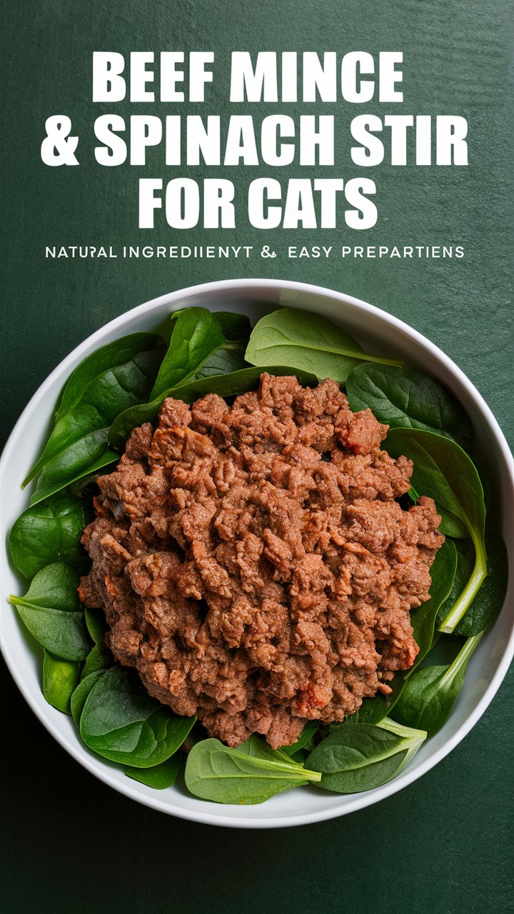 Beef Mince & Spinach Stir for Cats