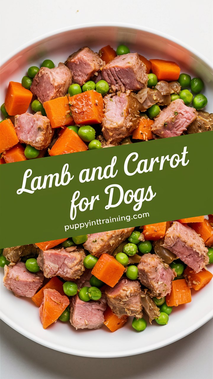 🥩 Lamb and Carrot Delight – A Nutritious, Vet-Friendly Meal for Your Dog