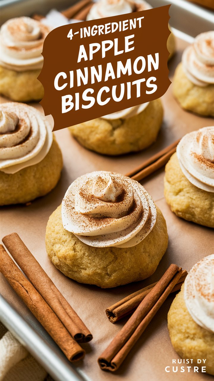 4-Ingredient Apple Cinnamon Dog Biscuits