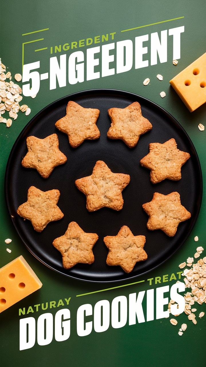 5-Ingredient Cheddar Cheese & Oat Dog Biscuits