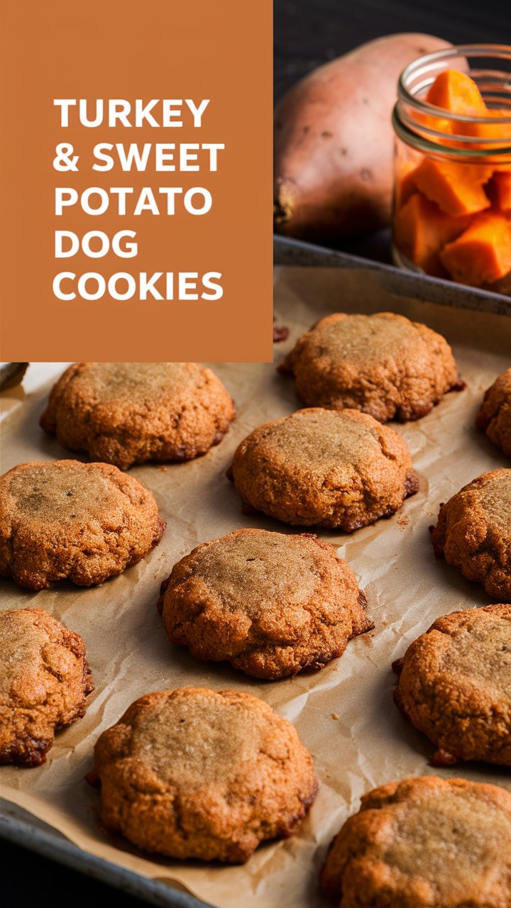 Homemade Turkey and Sweet Potato Cookies for Dogs