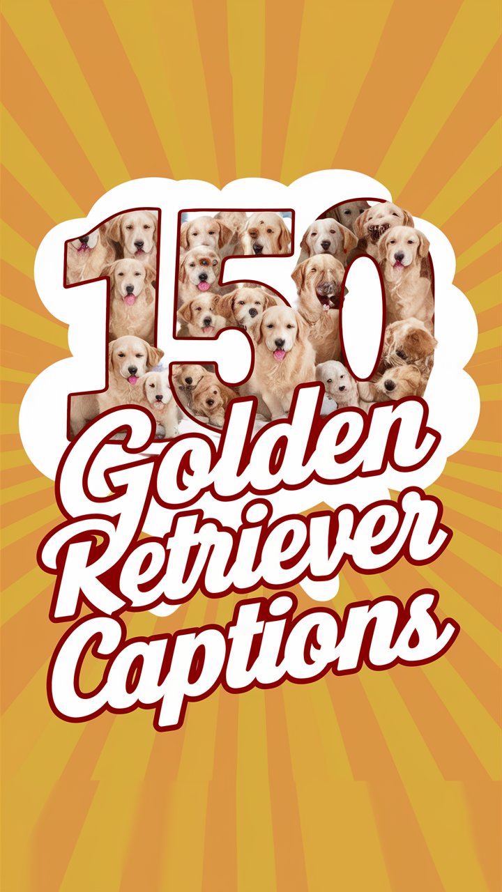 150+ Golden Retriever Captions for Instagram (Funny, Cute & Aesthetic Ideas)