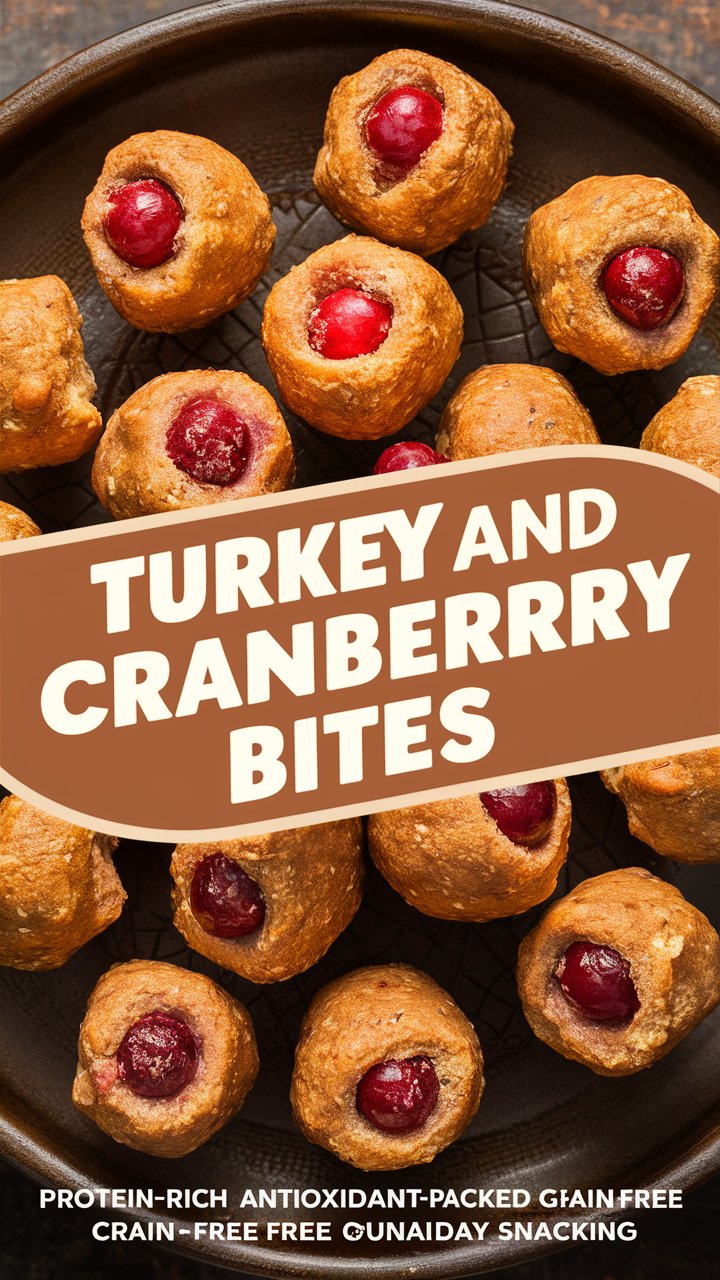 Turkey and Cranberry Bites: A Festive, Healthy Treat for Dogs